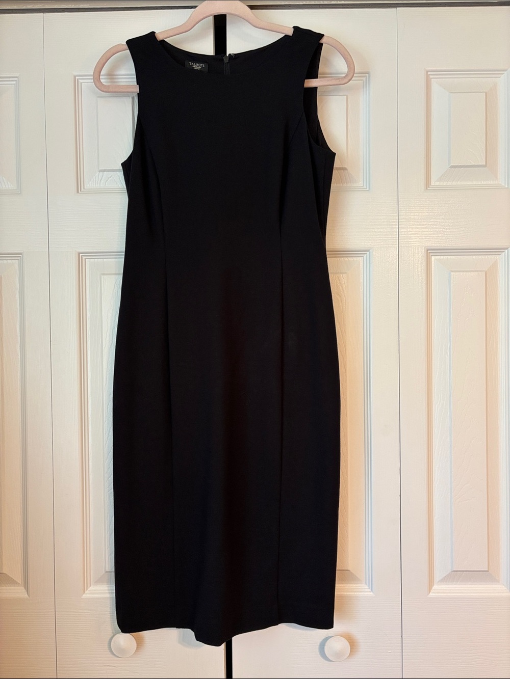 Talbots Petites Classic Black Sheath Dress - 2P